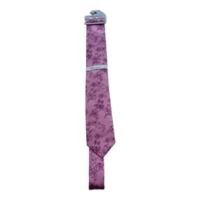 Perry Ellis Portfolio Pink Floral Men’s Neck Tie 100% Polyester